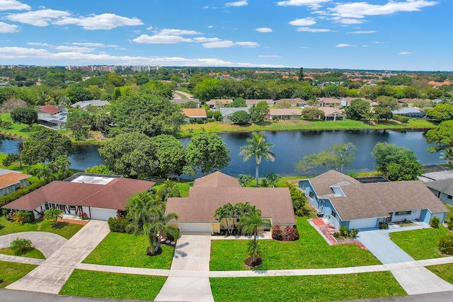 6125 Winding Brook Way, Delray Beach, FL 33484 - aerial view of residential area featuring a large body of water