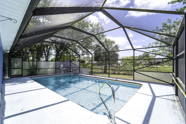 1142 SW Dalton Ave, Port Saint Lucie, FL 34953 - view of pool with a fenced in pool and a patio
