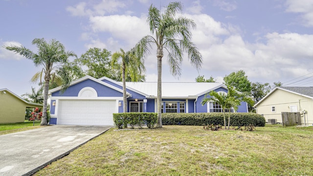 1142 SW Dalton Ave, Port Saint Lucie, FL 34953 - ranch-style home featuring an attached garage, a front lawn, and concrete driveway