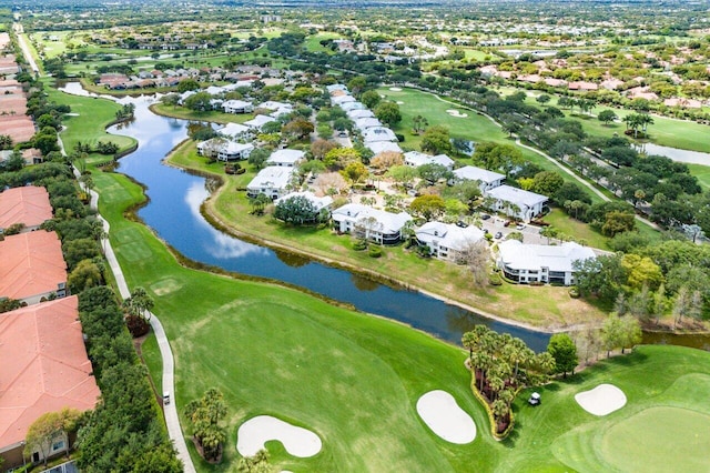 15310 Strathearn Dr Unit 11504, Delray Beach, FL 33446 - aerial view with view of golf course, a water view, and a residential view