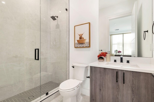 1967 Dock St, West Palm Beach, FL 33401 - full bathroom featuring vanity, toilet, and a stall shower