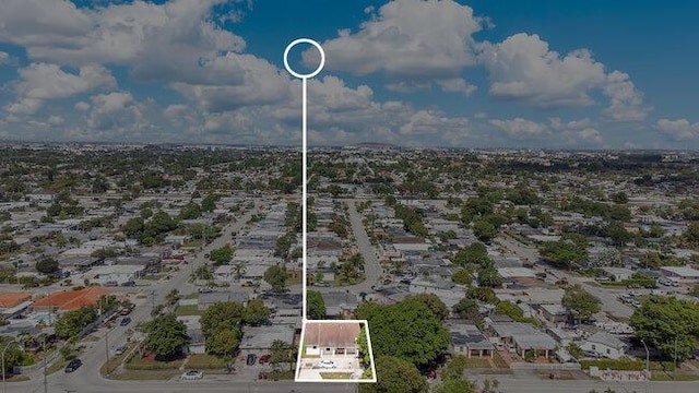 3682 W 2nd Ave, Hialeah, FL 33012 - aerial view of property's location with property parcel outlined