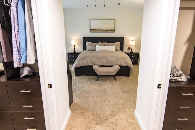 200 E Palmetto Park Rd Unit 503, Boca Raton, FL 33432 - carpeted bedroom featuring baseboards and ornamental molding
