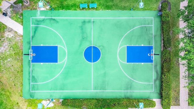 view of sport court with community basketball court