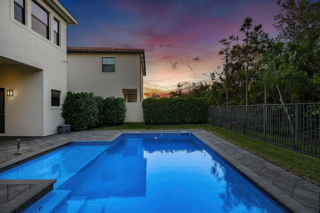 16202 Cabernet Dr, Delray Beach, FL 33446 - view of pool with a fenced in pool, a patio area, and a fenced backyard