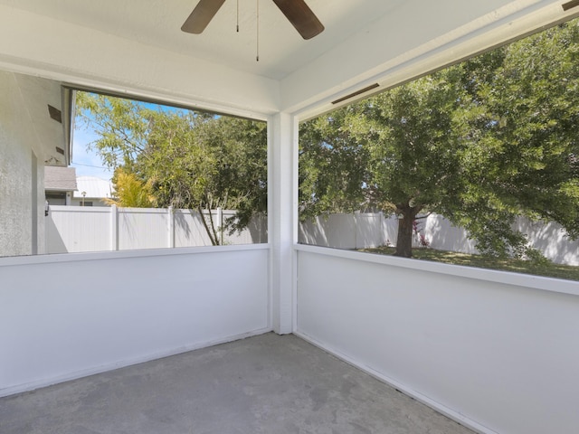 1201 SW Paar Dr, Port Saint Lucie, FL 34953 - unfurnished sunroom featuring unfinished concrete floors