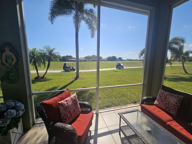 411 NW Stratford Ln, Port Saint Lucie, FL 34983 - sunroom / solarium featuring healthy amount of natural light