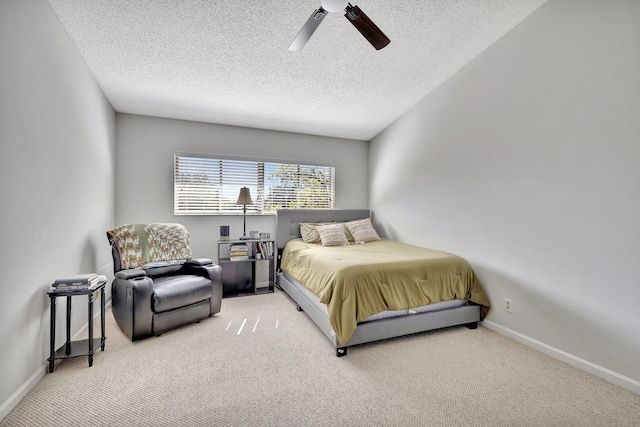 2190 Discovery Cir W, Deerfield Beach, FL 33442 - bedroom with baseboards, ceiling fan, carpet, and a textured ceiling