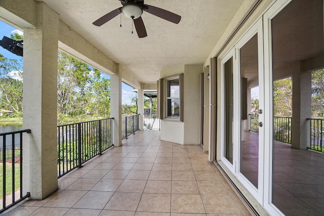 8207 Venosa Haven Ter, Boynton Beach, FL 33473 - balcony featuring a ceiling fan