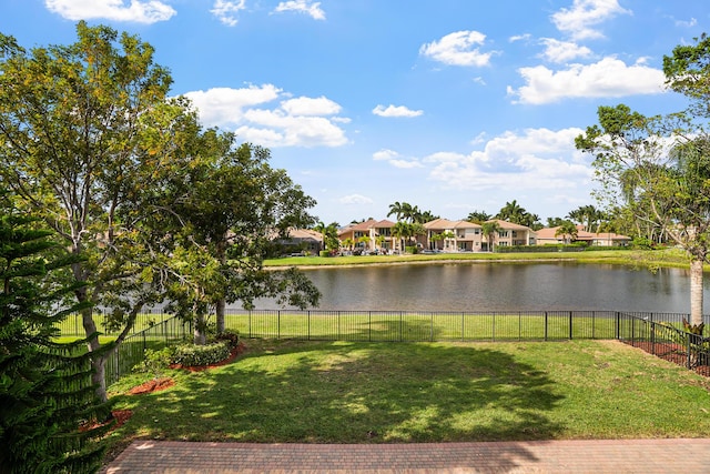 8207 Venosa Haven Ter, Boynton Beach, FL 33473 - view of water feature with a fenced backyard and a residential view