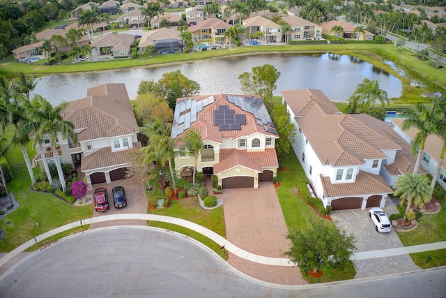 8207 Venosa Haven Ter, Boynton Beach, FL 33473 - drone / aerial view featuring a residential view and a water view