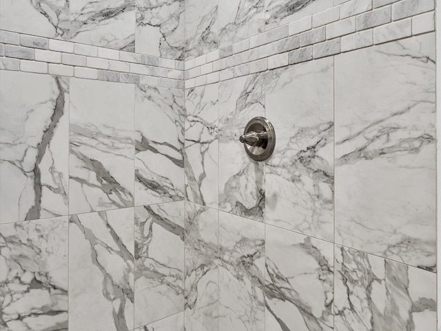 room details with a tile shower