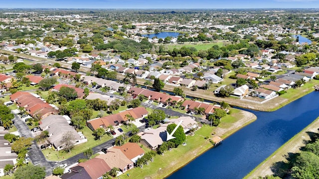 124 Mayfair Ln, Boynton Beach, FL 33426 - aerial view of property and surrounding area featuring a nearby body of water and nearby suburban area