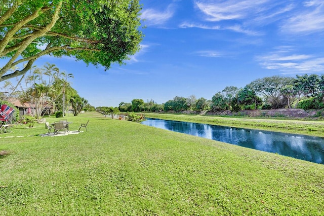124 Mayfair Ln, Boynton Beach, FL 33426 - view of green lawn with a water view