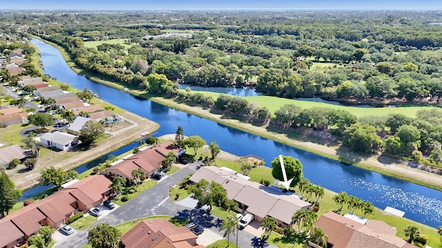 124 Mayfair Ln, Boynton Beach, FL 33426 - aerial perspective of suburban area featuring a large body of water