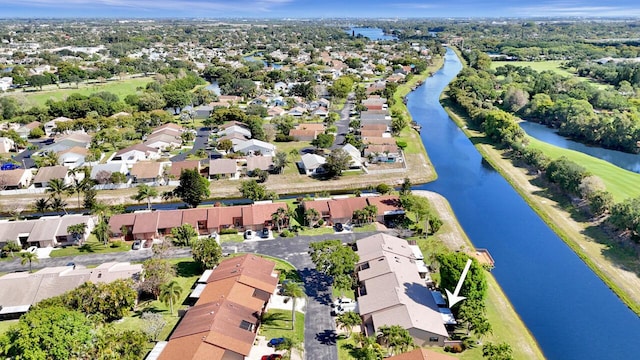 124 Mayfair Ln, Boynton Beach, FL 33426 - aerial perspective of suburban area featuring a large body of water