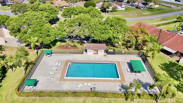 124 Mayfair Ln, Boynton Beach, FL 33426 - aerial view of residential area featuring a pool