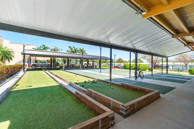 surrounding community featuring shuffleboard