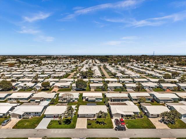 aerial view featuring a residential view