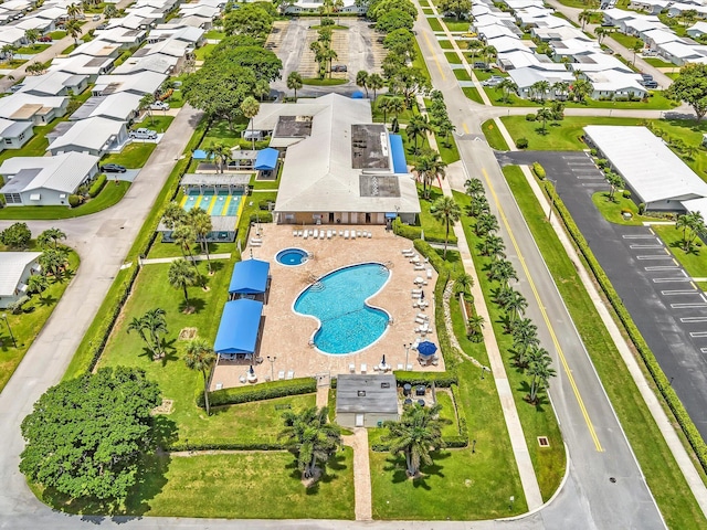 bird's eye view featuring a residential view