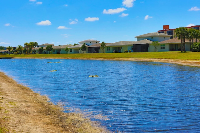water view featuring a residential view