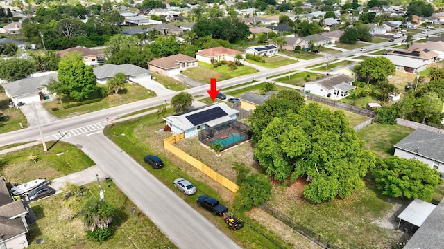 birds eye view of property featuring a residential view