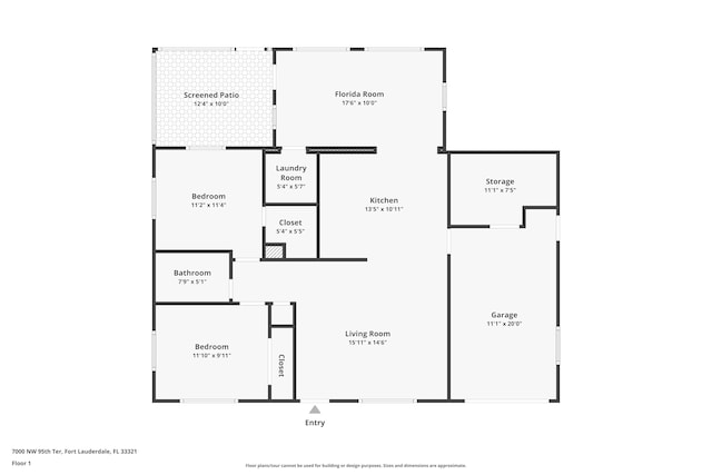7000 NW 95th Ter, Tamarac, FL 33321 - view of layout