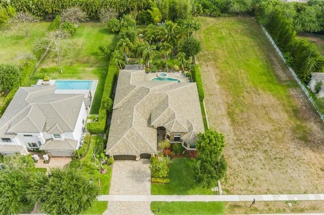 9600 Equus Cir, Boynton Beach, FL 33472 - view from above of property featuring a pool area