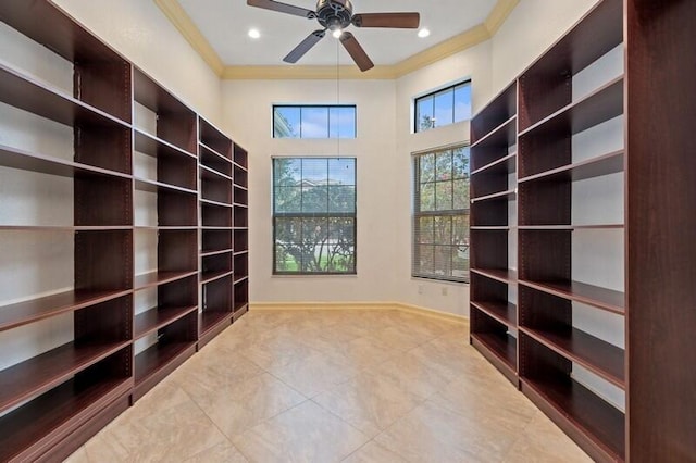 9600 Equus Cir, Boynton Beach, FL 33472 - interior space with ceiling fan and tile patterned flooring