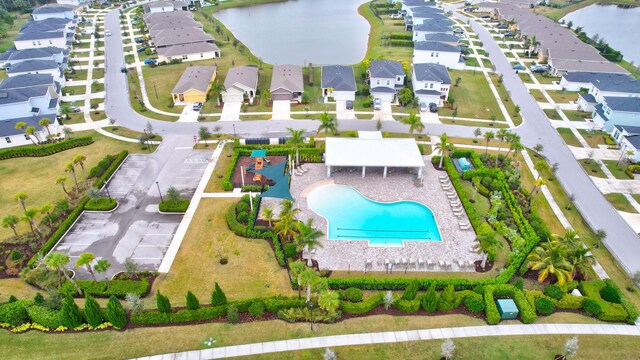 10771 SW Cremona Way, Port Saint Lucie, FL 34987 - aerial perspective of suburban area with a large body of water