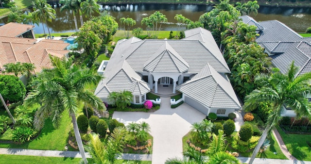17652 Lake Estates Dr, Boca Raton, FL 33496 - drone / aerial view with a water view