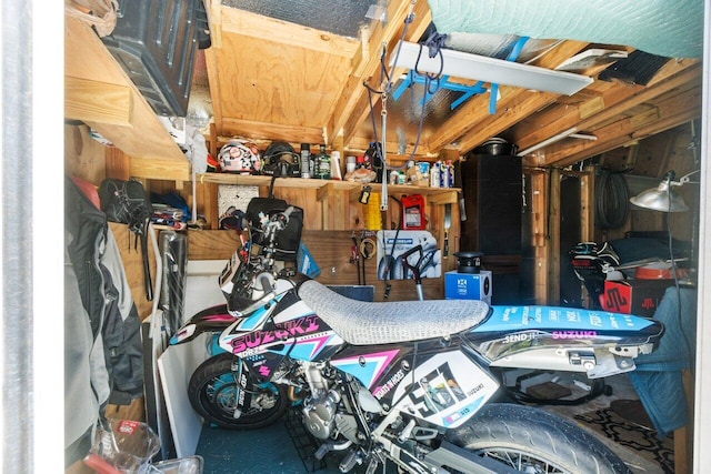 storage room featuring a garage
