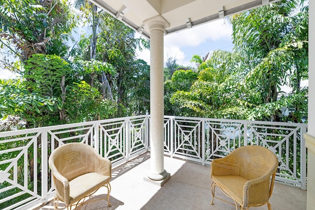 view of balcony
