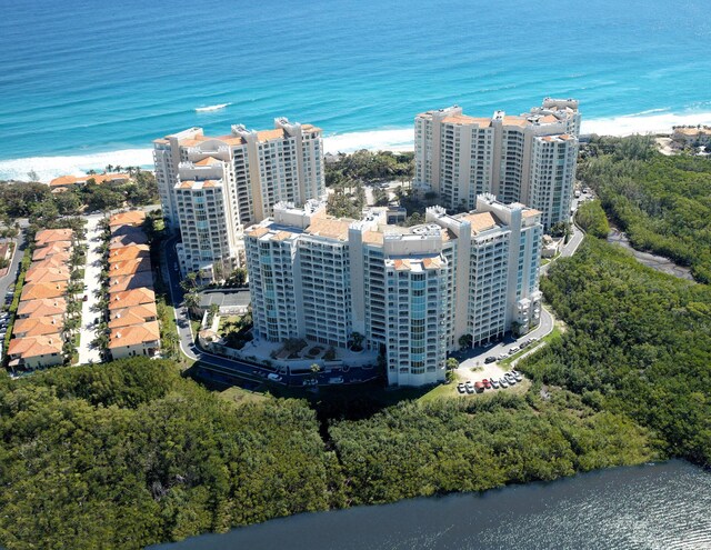 3740 S Ocean Blvd Unit 1205, Highland Beach, FL 33487 - birds eye view of property with a water view
