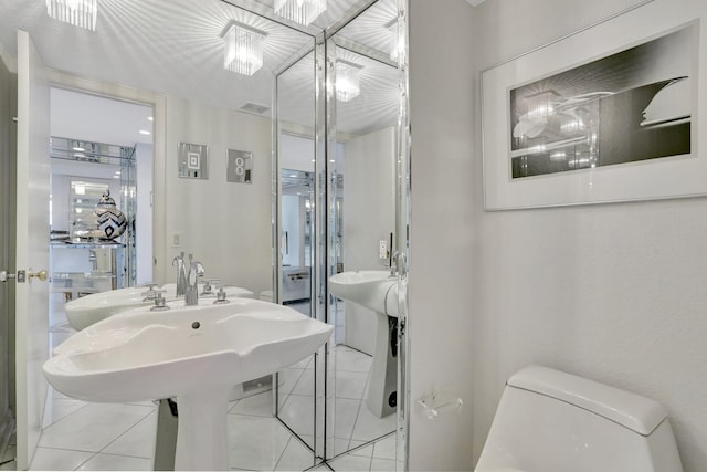 1360 S Ocean Blvd Unit 2508, Pompano Beach, FL 33062 - bathroom with toilet and tile patterned flooring