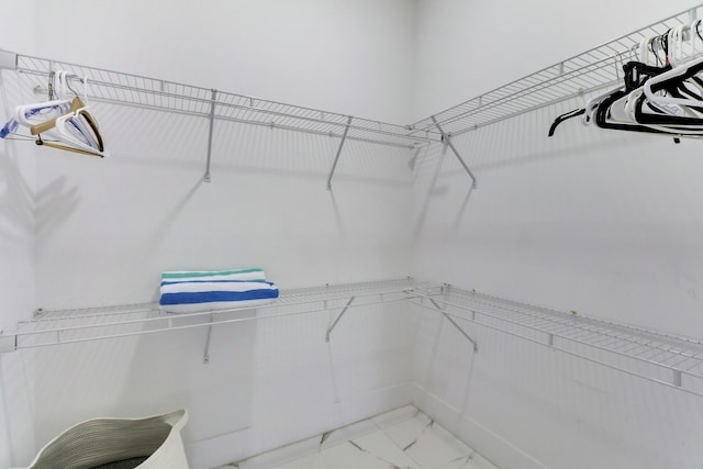 626 33rd St, West Palm Beach, FL 33407 - spacious closet with light marble finish floors