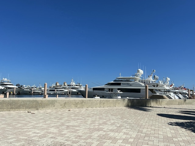 626 33rd St, West Palm Beach, FL 33407 - view of home's community featuring view of marina, a water view, and a boat dock