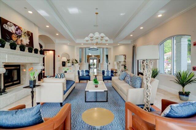 2221 Tuscany Way, Boynton Beach, FL 33435 - recreation room featuring crown molding, visible vents, pool table, and baseboards