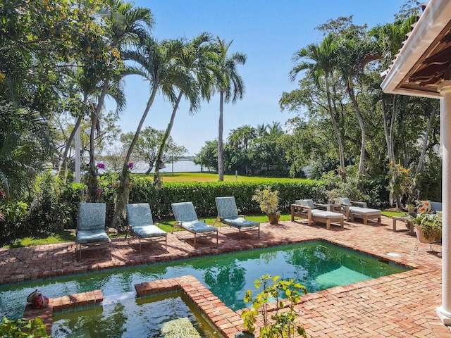 201 Avila Rd, West Palm Beach, FL 33405 - view of pool with a patio