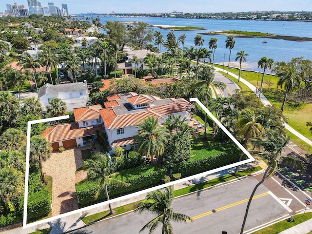 201 Avila Rd, West Palm Beach, FL 33405 - aerial view of property's location with a large body of water and property boundaries highlighted