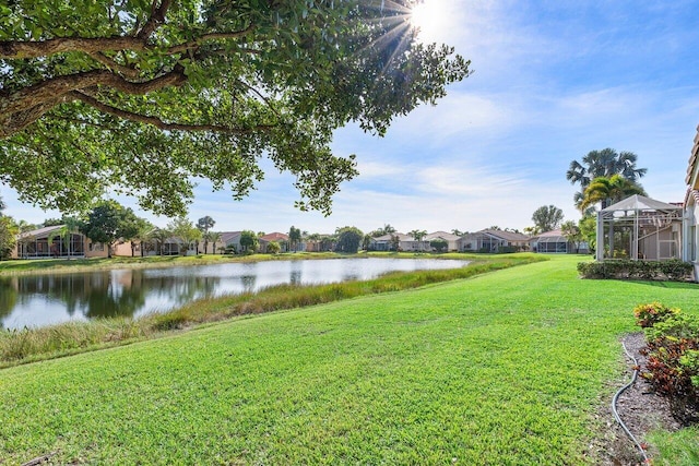 water view featuring a residential view