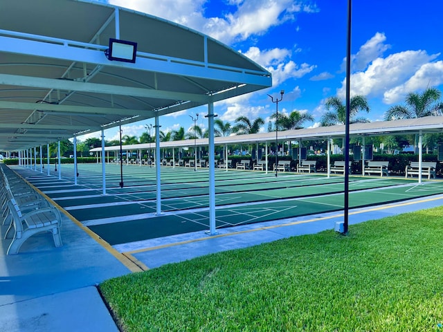 214 Tilford K, Deerfield Beach, FL 33442 - view of home's community featuring a yard and shuffleboard