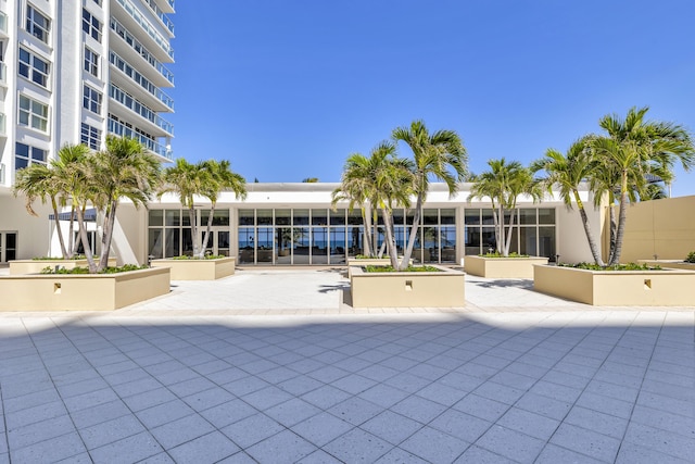 view of community with a patio area