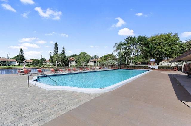 community pool featuring a patio