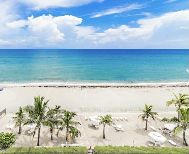 139 Sunrise Ave Unit 1050, Palm Beach, FL 33480 - view of water feature featuring a beach view