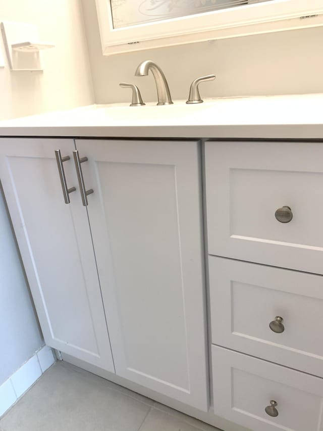 interior space with vanity