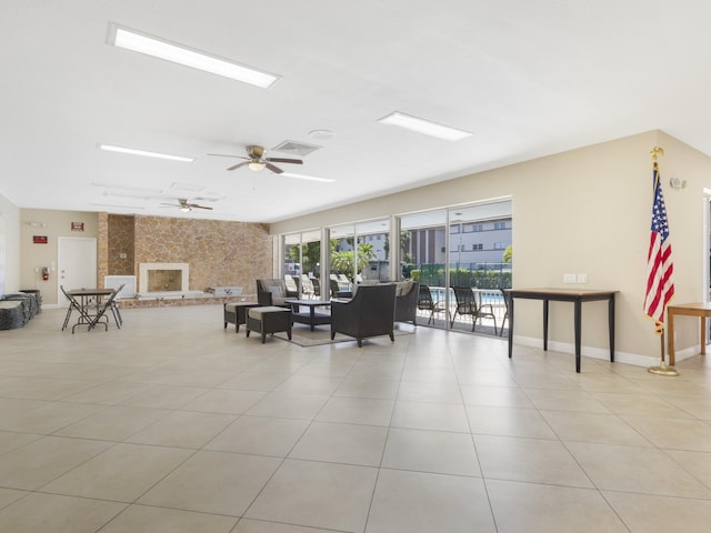 building lobby featuring visible vents
