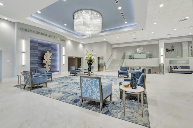 6040 Waldwick Cir, Delray Beach, FL 33484 - building lobby featuring visible vents and stairs