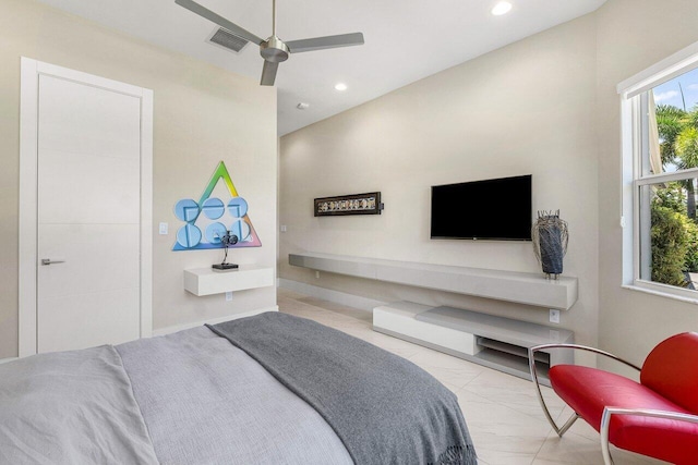 12797 Cariboo Ridge Rd, Boynton Beach, FL 33473 - bedroom with recessed lighting and ceiling fan