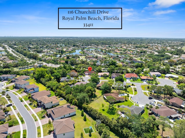 116 Churchill Dr, Royal Palm Beach, FL 33411 - aerial view featuring a residential view